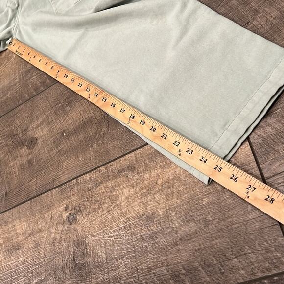 BP Women's High Waist Paperbag Ankle Twill Pants Light Lime Size 28 - Picture 5 of 12